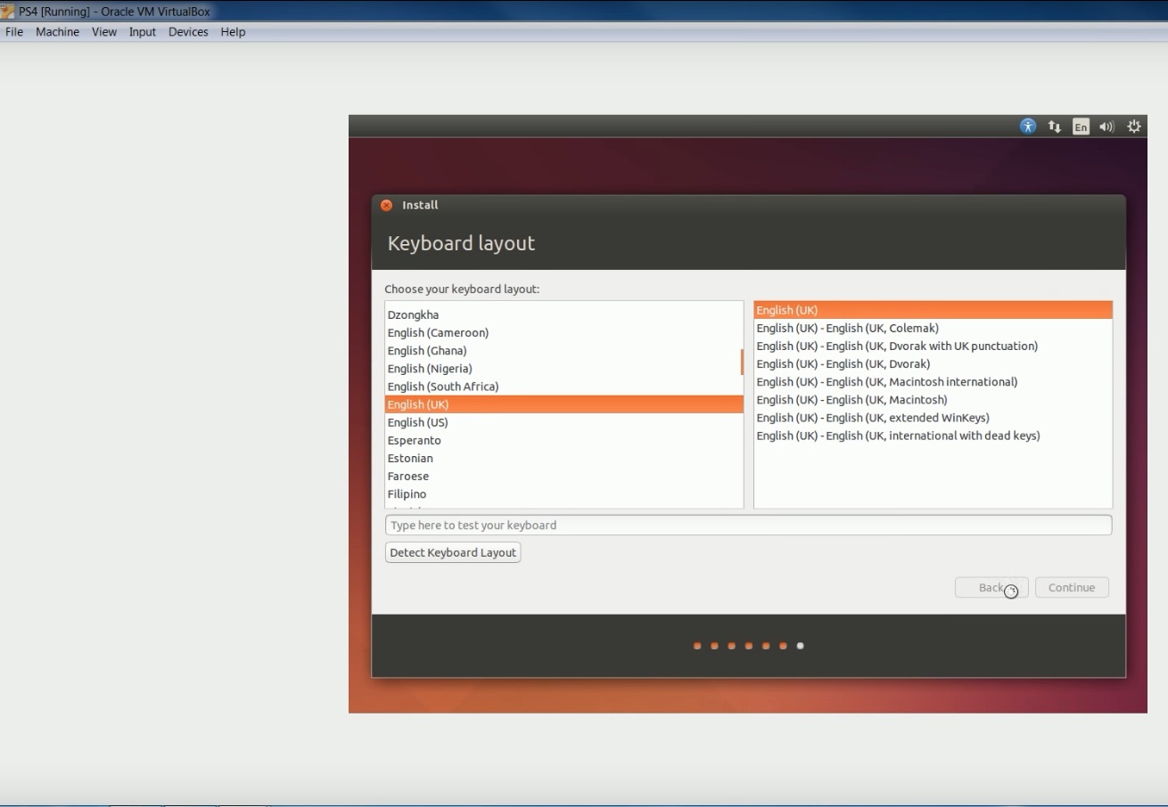 create a bootable Ubuntu USB - keyboard layout
