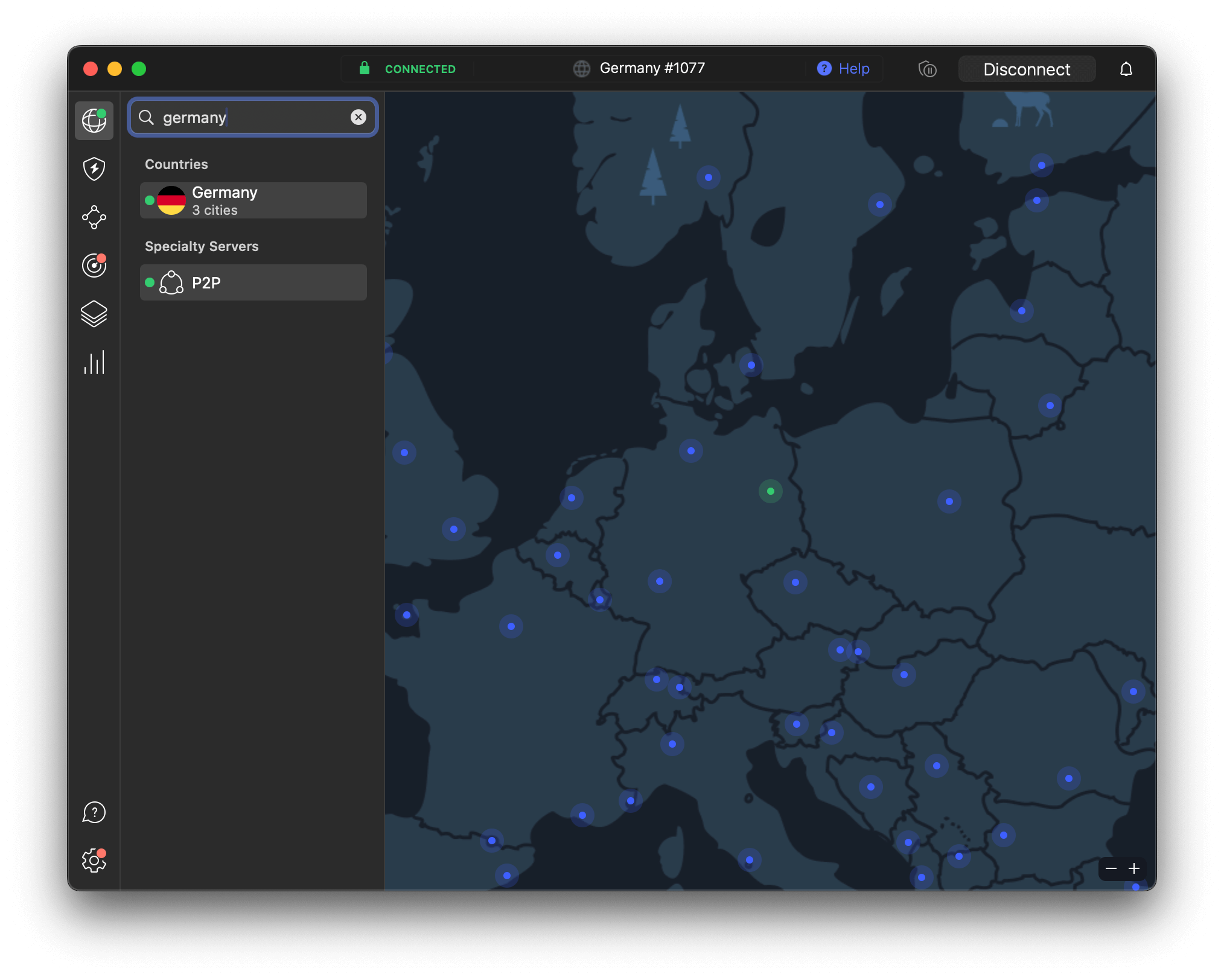 Connect to a server in Germany to stream PDC darts for free