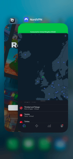 Using a VPN to connect while playing Roblox on iOS