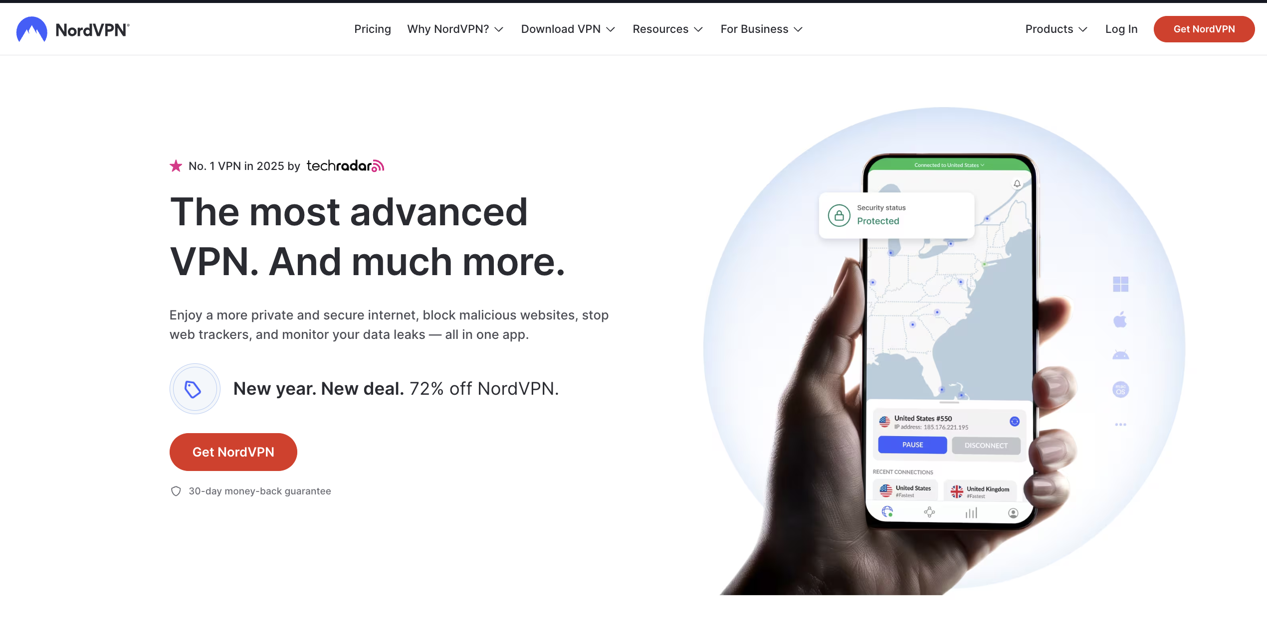NordVPN download page