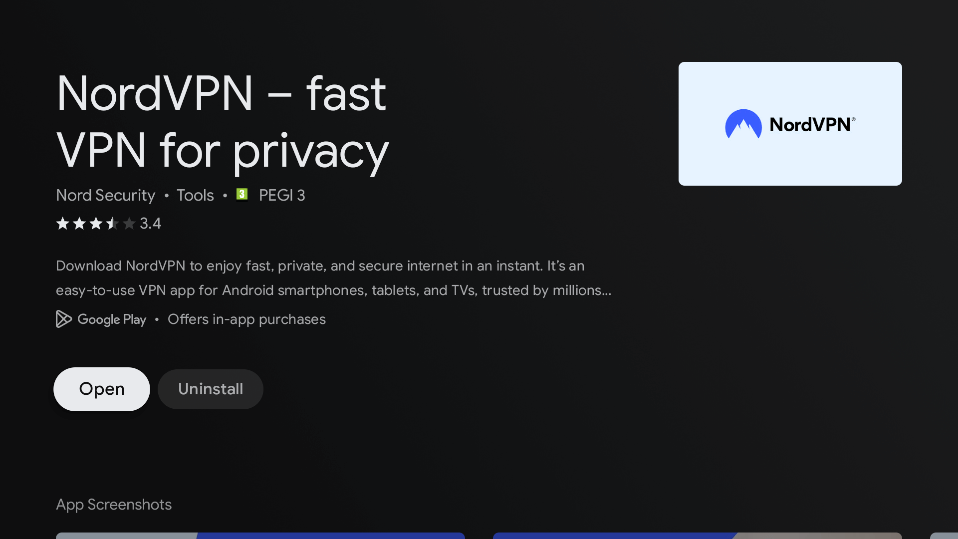 Download NordVPN Android TV