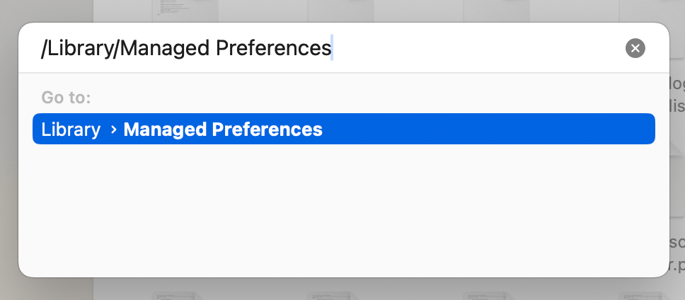 Remove the Managed by Your Organization error from mac manually, step 1