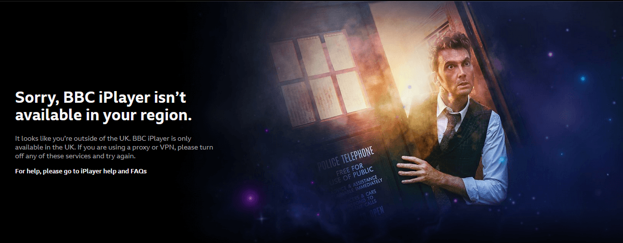 BBC iPlayer is blocked in Brazil