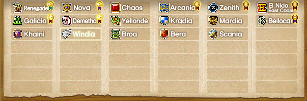 MapleStory version selection