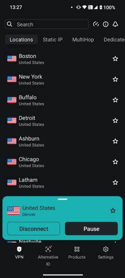Surfshark offers servers in 15 Fliff-friendly US states