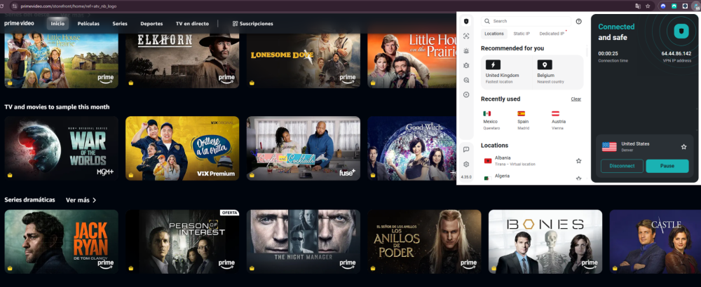 Surfshark streaming list