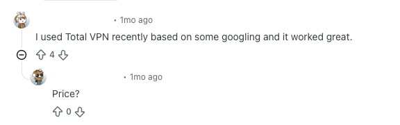 TotalVPN Reddit review