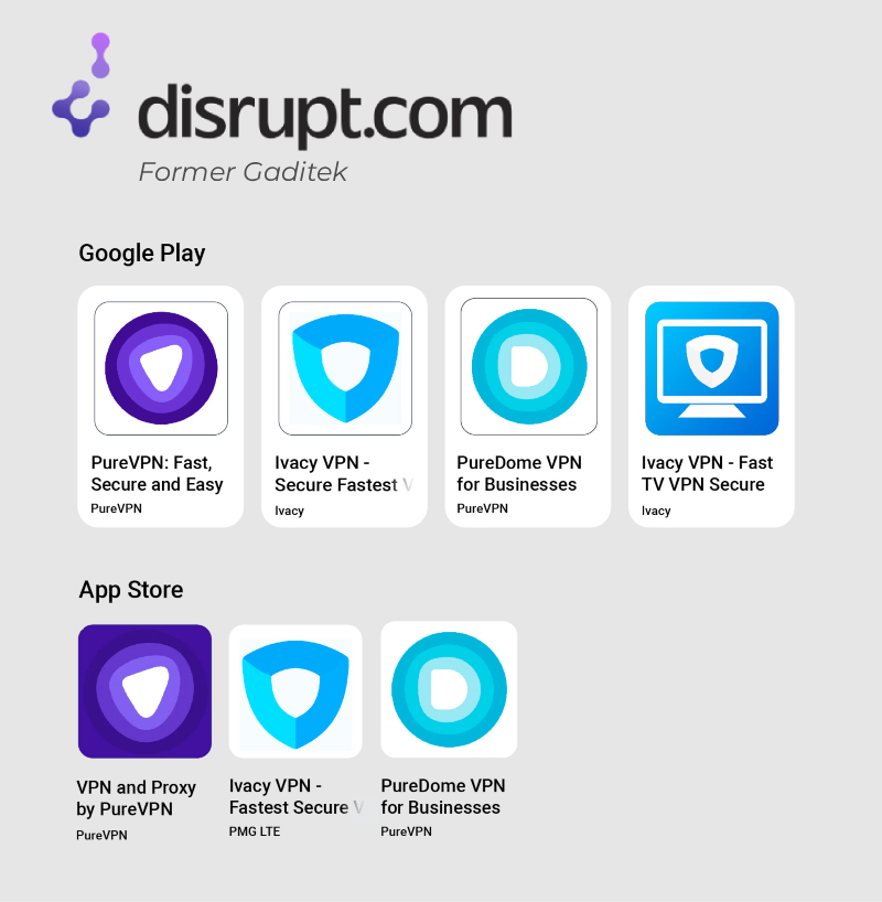Disrupt.com (former Gaditek) VPNs