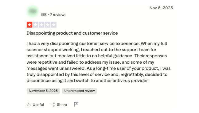 intego-trustpilot-negative-feedback