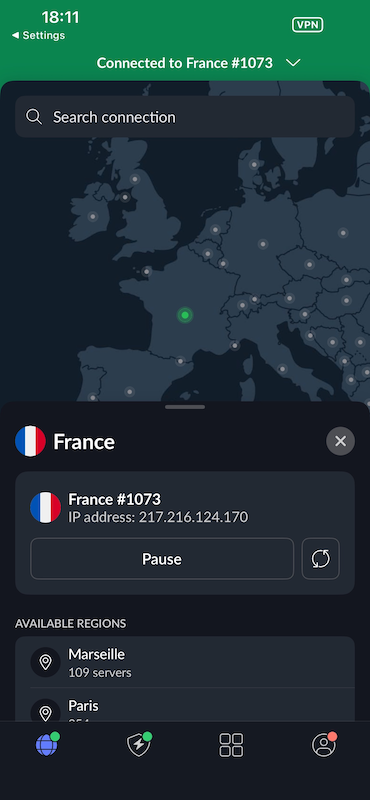 Connect to VPN on public Wi-Fi