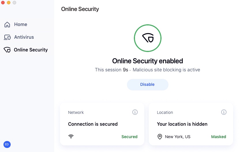 Aura Online Security VPN