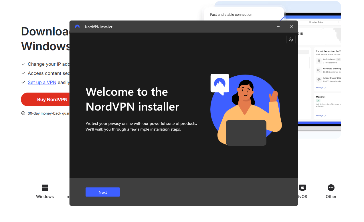 Install NordVPN to unblock porn in Tennessee
