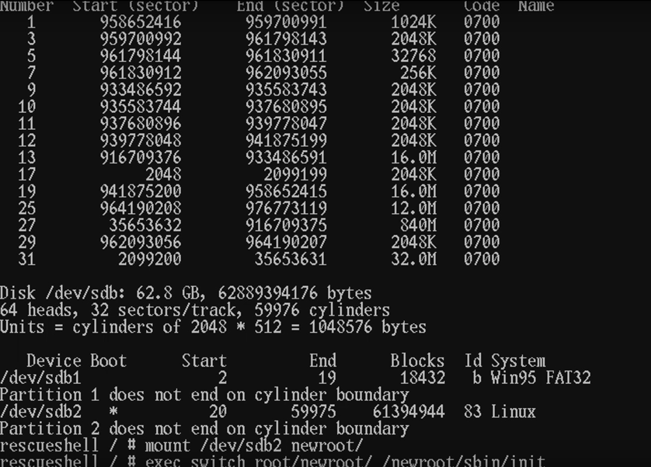 load the Ubuntu partition to the PS4 console