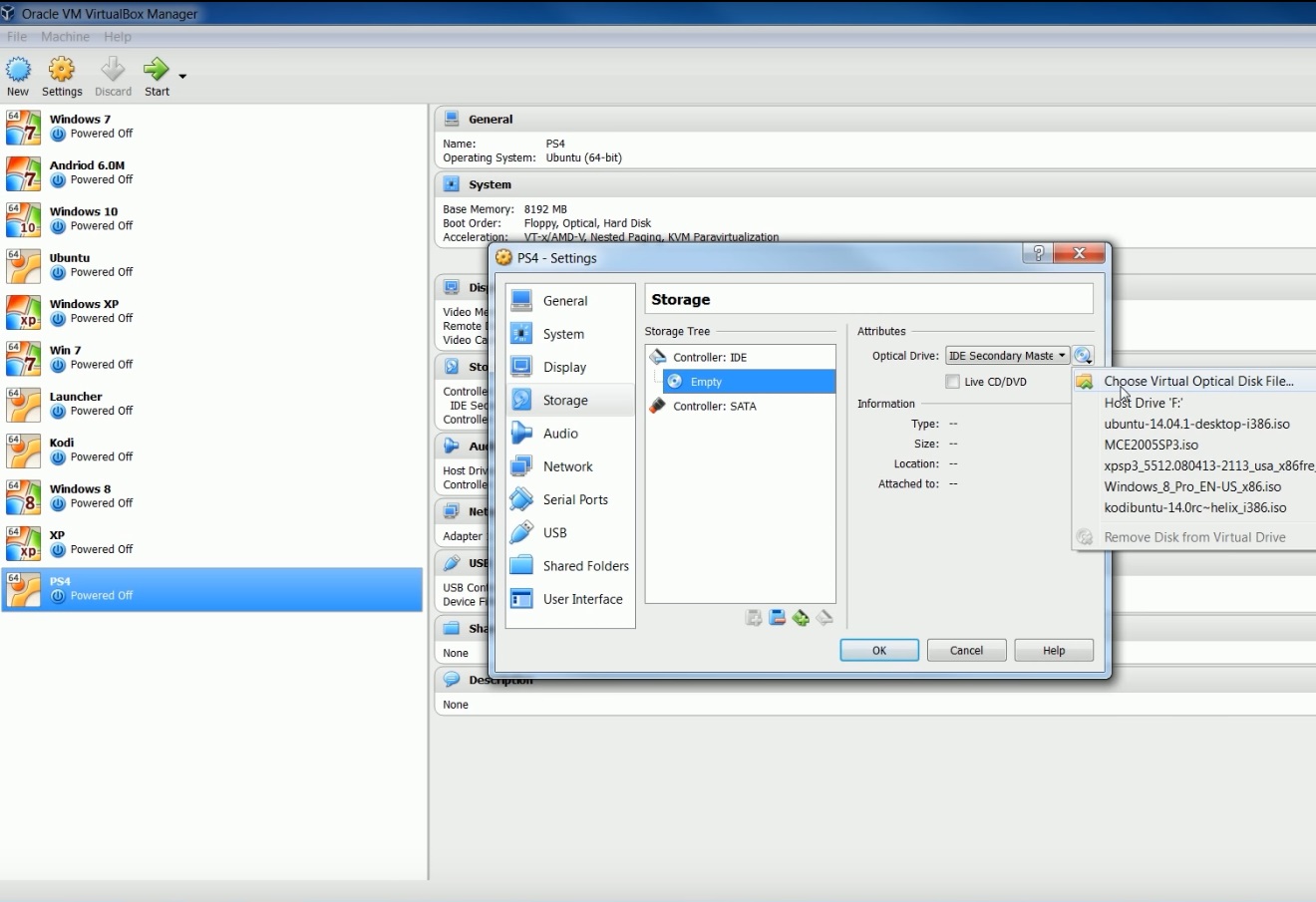 create a bootable Ubuntu USB - choose virtual optical disk file