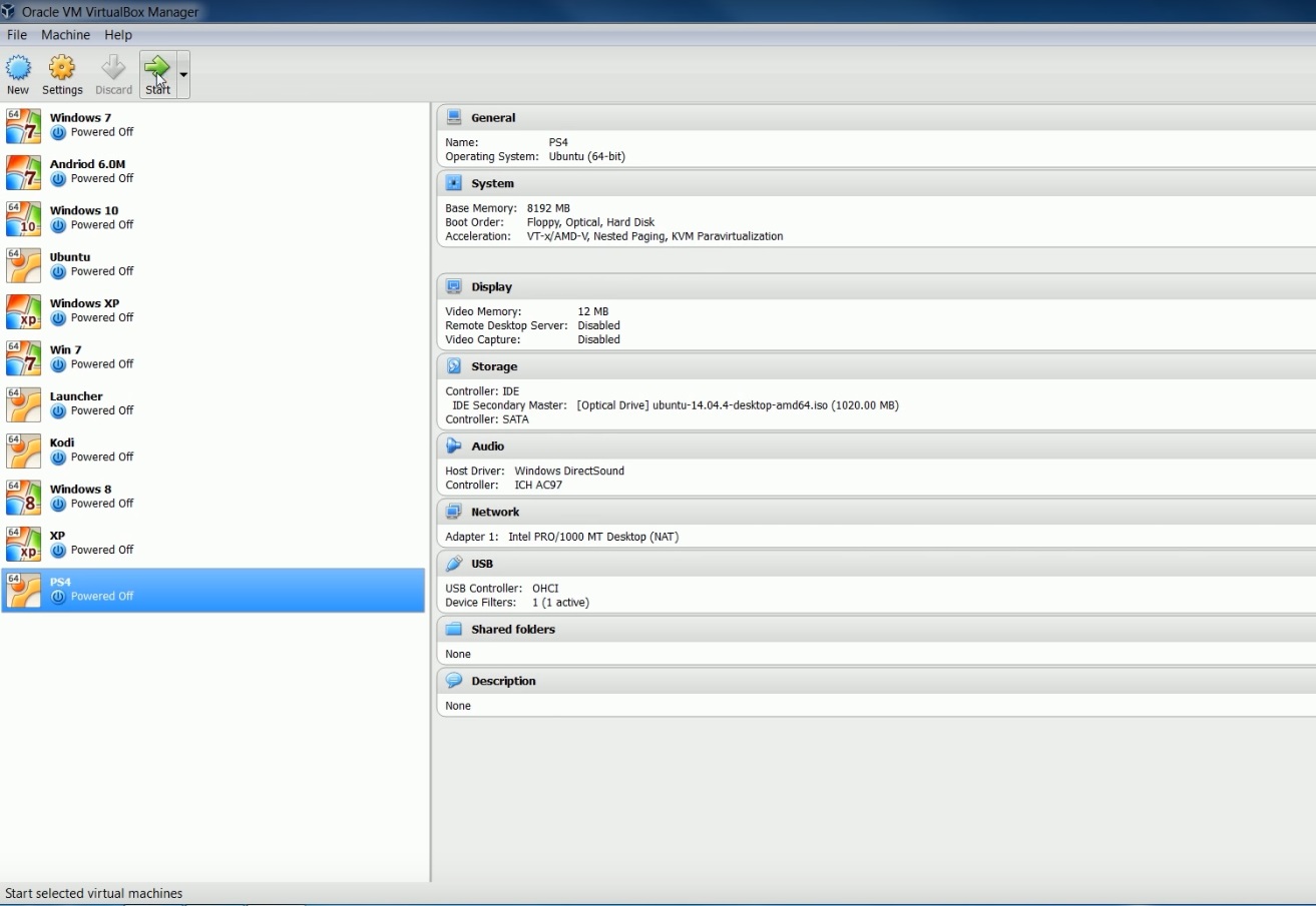 create a bootable Ubuntu USB - start virtual machine