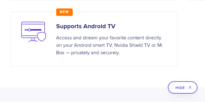 Avast SecureLine VPN pour Android TV