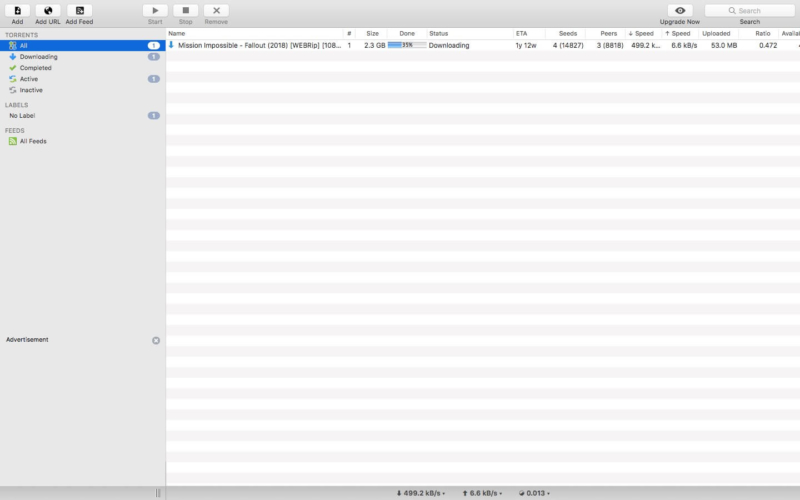 Test du client torrent BitTorrent