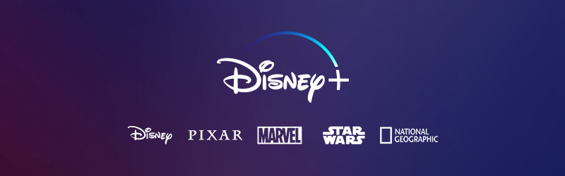 Disney+, Disney, Pixar, Marvel, Star Wars, National Geographic logos