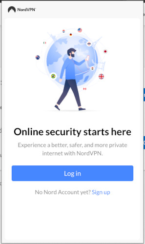 Edge browser NordVPN login