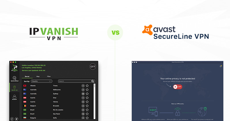 IPVanish vs Avast SecureLine VPN