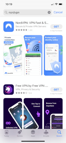 NordVPN on the app store