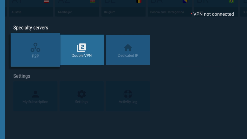 NordVPN Firestick settings