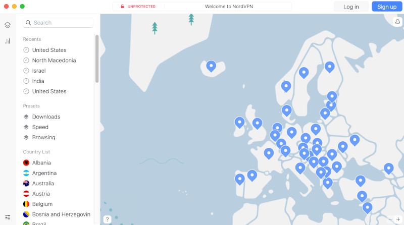 NordVPN app login