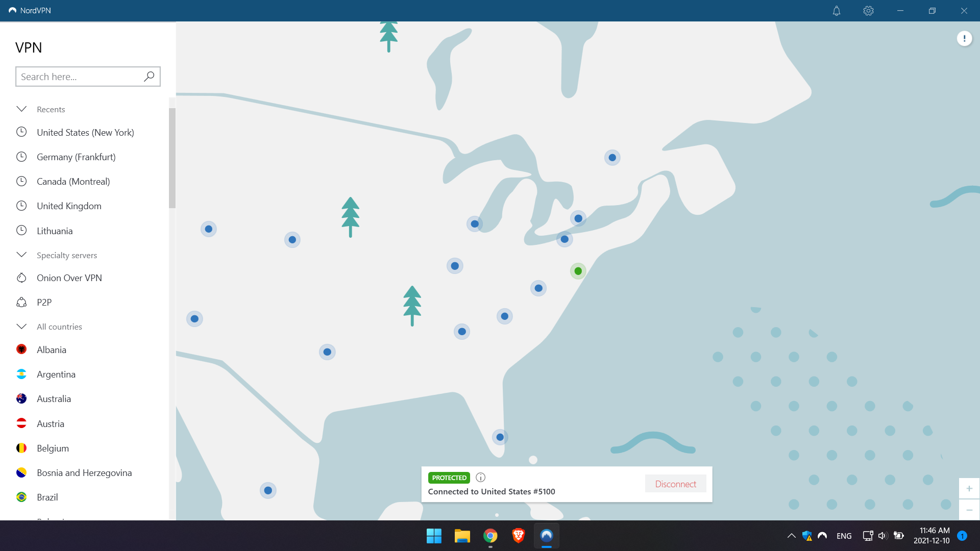 NordVPN on Windows 11