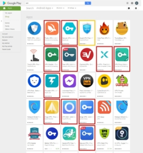 Red yellow top30 Play apps