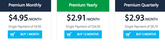 Hide My IP options prix