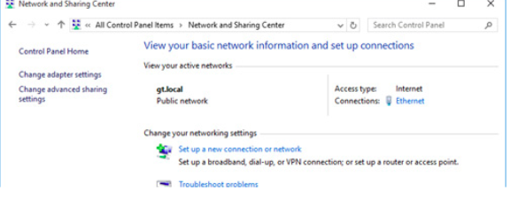 Change Adapter Settings