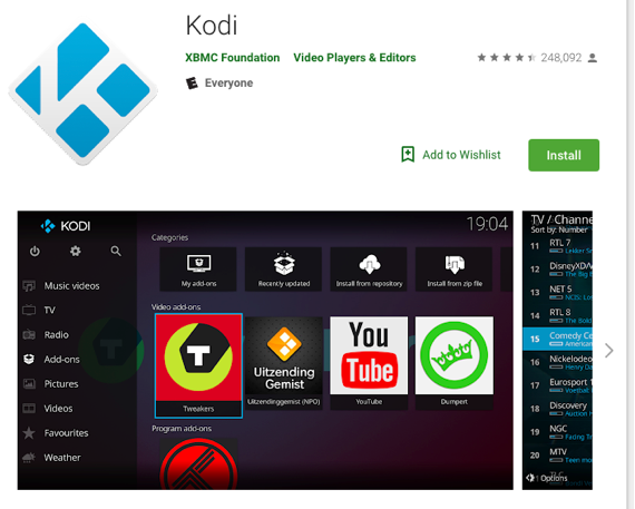 Kodi installation