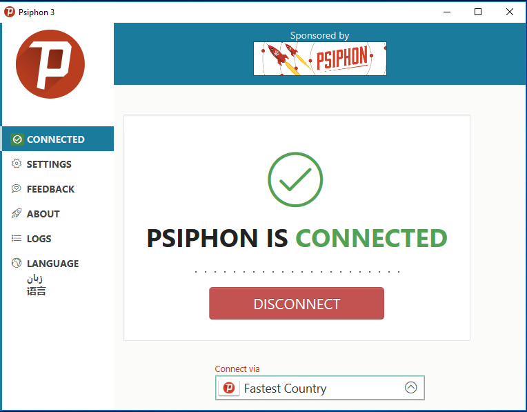 Psiphon pour windows