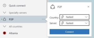 Servidores optimizados para P2P de NordVPN