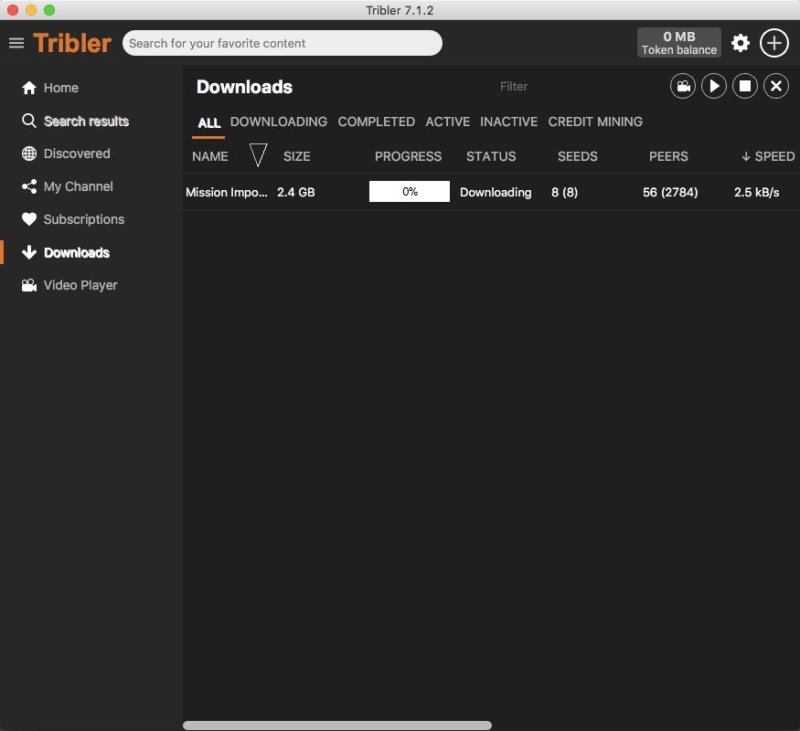 Essai de Tribler