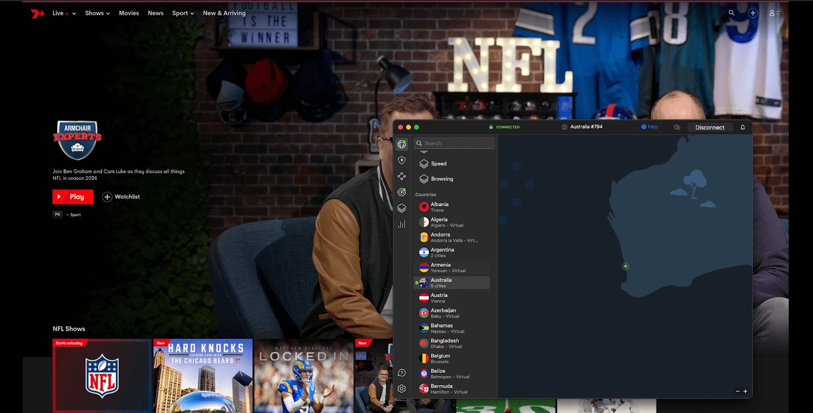 access nfl game with vpn
