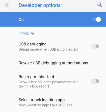 Android Mock Location App