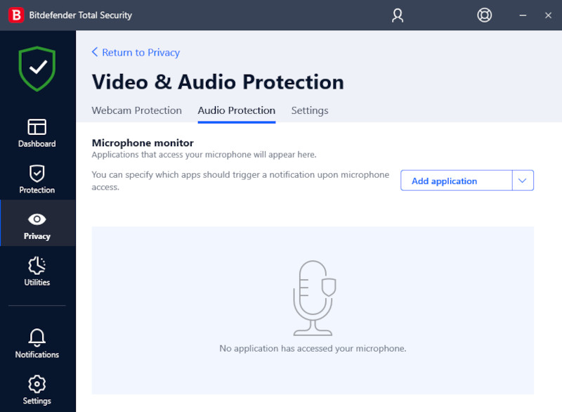 Bitdefender audio video protection