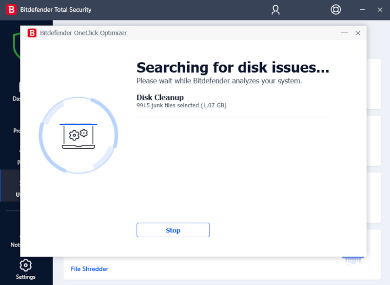 Bitdefender oneclick optimization