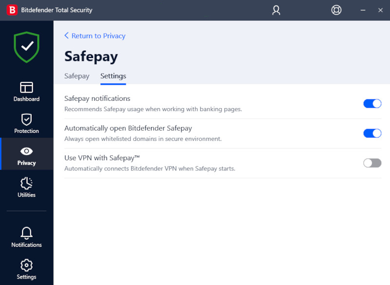 Bitdefender safepay