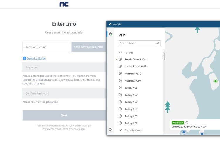 create an nc account
