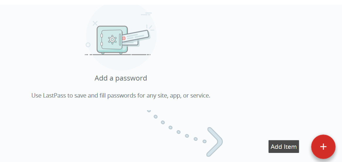 ajouter un mot de passe Ã  la chambre forte LastPass