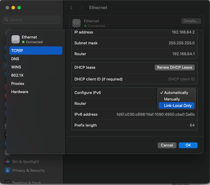 Disable IPv6