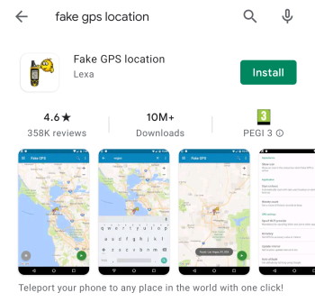 Faux emplacement GPS