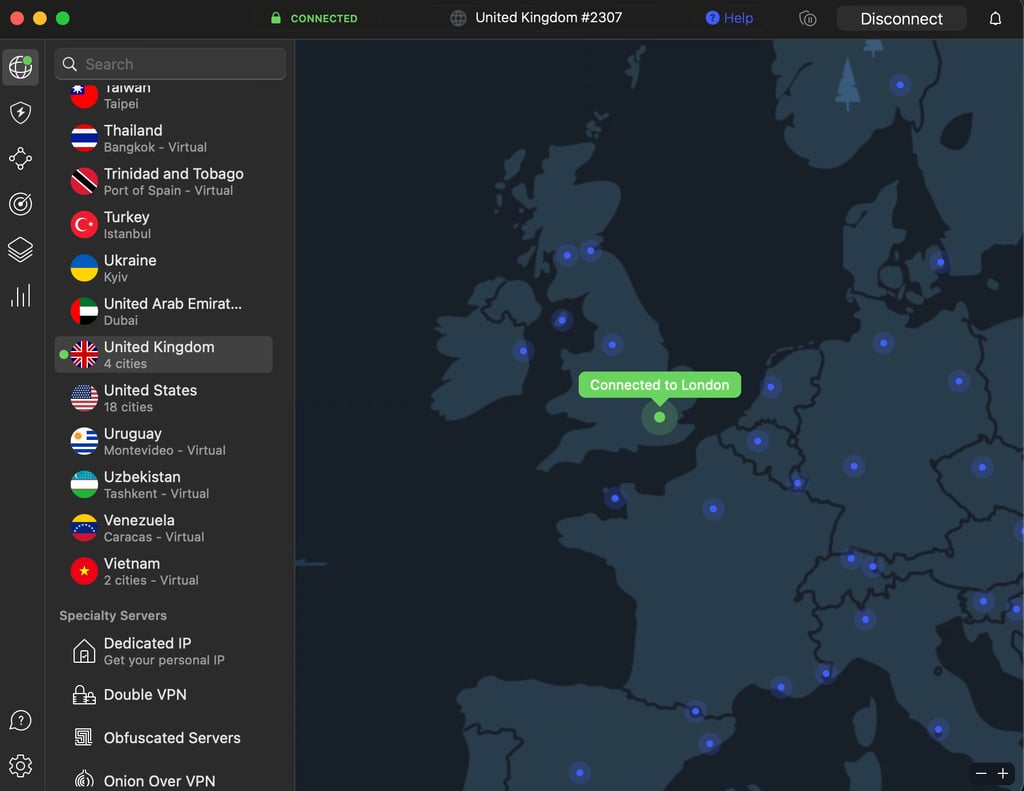 Connect to London