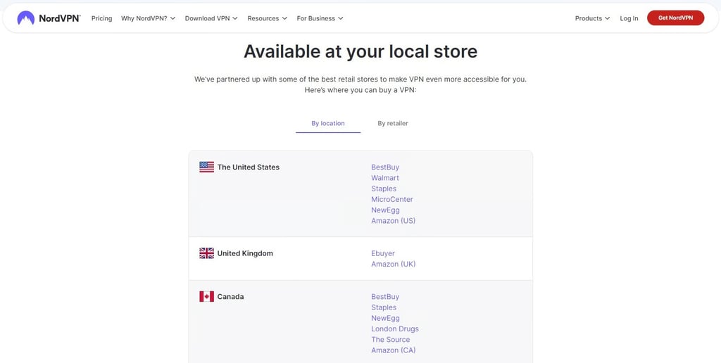 Where to buy NordVPN gift cards
