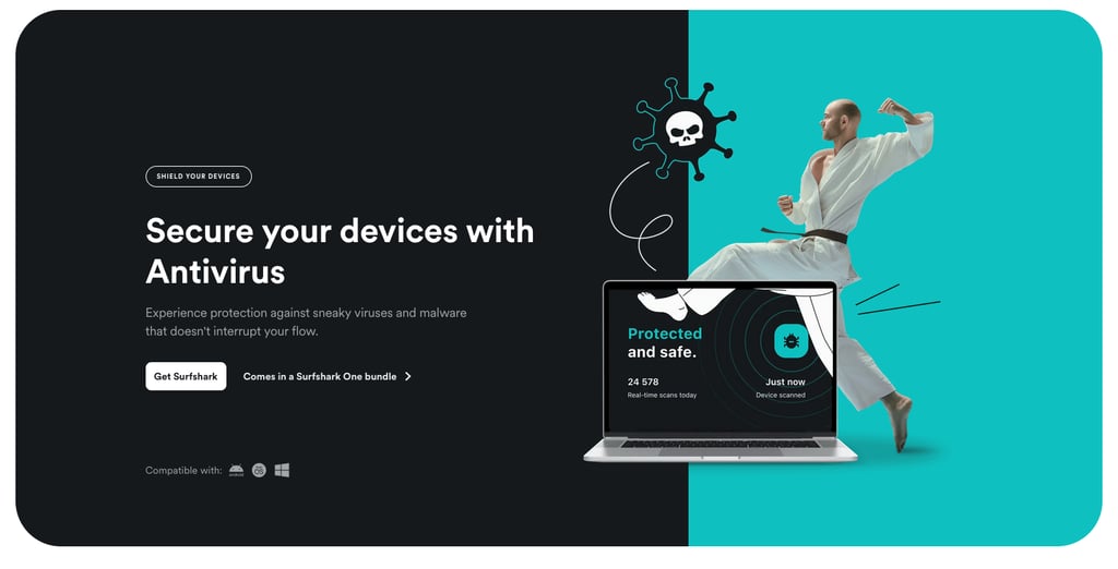 Surfshark AV homepage