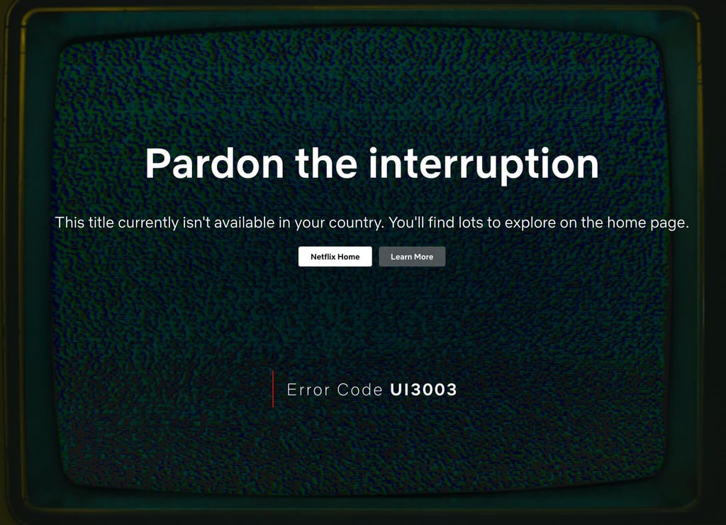 Twilight is not available on Netflix error