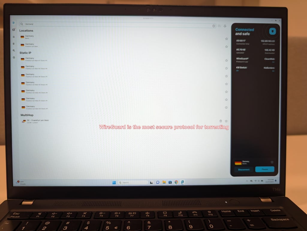 P2P torrenting with Surfshark