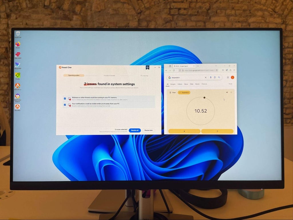 Avast completed a quick scan in 10 seconds